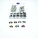 100pcs 6-12mm Black Plastic Safety Eyes for Bear, Doll, Puppet, Plush Animal and Craft One Box