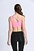 RUNNING GIRL One Shoulder Sports Bra Workout Yoga Bra Sexy Cute Medium Support(2030 Pink,L)