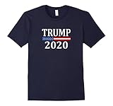 Mens Trump 2020 T-shirt - T1104 Large Navy