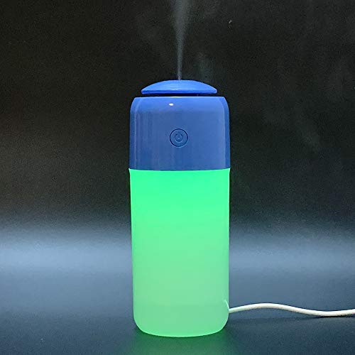 Car Humidifier | Mini Diffuser with Cool Mist | Nanum | Small Air Refresher for Home Office Desk Car Bedroom Vehicle Travel (blue)