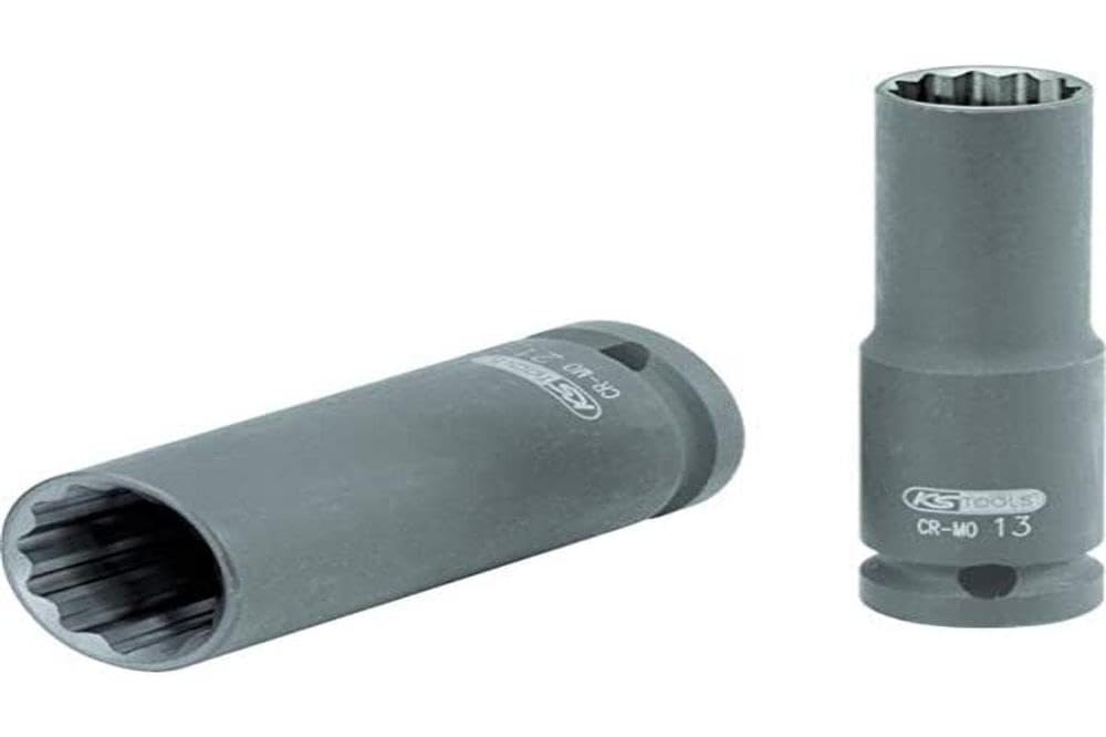 KS TOOLS 515.0942 1/2" Bi hex impact socket, long, 10mm