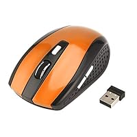 Henanxi 2.4GHz Wireless Mouse Portable Intelligent Gaming Mouse Optical Rolling Gamer Mice USB Receiver for PC Laptop Computer