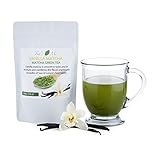 Vanilla Matcha Green Tea Powder-Organic Japanese Culinary Matcha Tea w/ Natural Vanilla Extract- Great for Tea, Smoothie or Sweet Latte - 3.5 oz