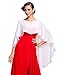 Chiffon Capes Soft Shawls and Wraps Capelets for Bridesmaid Wedding Formal Party Evening Dresses (Ivory)