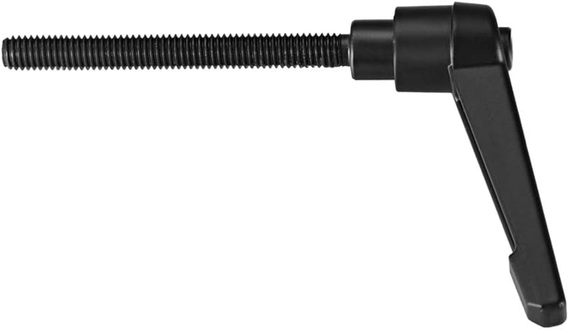 sourcing map M6 x 50mm Handle Adjustable Clamping Lever Thread Push Button Ratchet Male Threaded Stud Knobs Quick Release Screw Handles Bolts with Locking Lever Black - Image 3