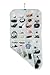 B&E Home Essential - Hanging Jewelry Organizer (White, 80 Pockets)