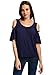 Uideazone Women Loose Striped Crew Neck Short Sleeve T-shirt Tops Blouse