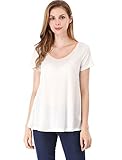 Allegra K Women's Piped Crisscross Back Swing Top