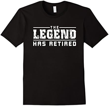 Men's The Legend Has Retired Funny T-Shirt XL Black