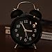 Alarm clock for bedrooms, [2018 Upgrade] 4.9’’ No Ticking Movement and Big Stereoscopic Digital Twin Bell Alarm Clock, Super Loud Alarm Clock for Heavy Sleepers