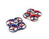 Hobbylane Battle Racing Drones Scout with Camera 2 Player Set CX-60, Mobile WIFI Remote Control Racing Games for Kids, AIR Dominator Multiplayer Fighting Mode Infrared Quadcopter (Red Blue 2pcs)