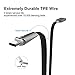 Alyee USB Type C Cable, 2 Pack 6FT+6FT USB C to USB A Charger Cable with LED Light Gaming USB C Cable Fast Charging Cord Compatible with Samsung Galaxy Note 8, S8, S8 Plus, S9,S9 Plus, LG G6 G5- Black
