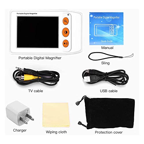 Eyoyo Digital Magnifier Portable Electronic Video Magnifier Reading Aids 3.5 Inch LCD Screen for