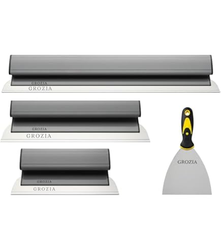 VKE Drywall Skimming Blade, 12"/20"/32"Spatula Blade,39"-82"Extension Handle ,Stainless Steel Skimming Blade, Suitable For Wall/Ceiling Smoothing,Drywall Taping Tools With Outer Box(300MM Scraper - View #8