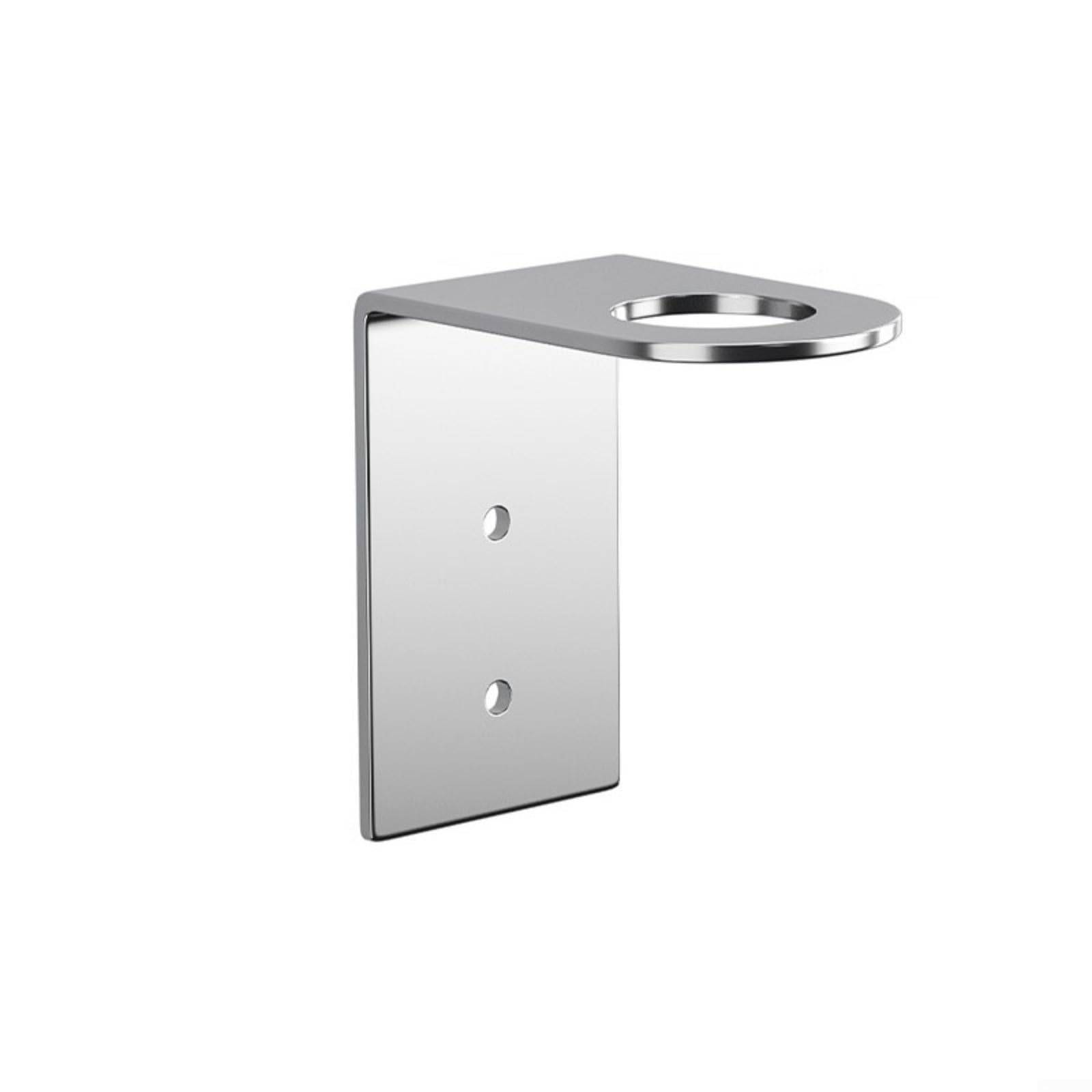 LVYXON Stainless Steel Wall Mounted Soap Dispenser Holder Bathroom Storage Rack Screw Installation Chrome Finish for Shampoo Shower Gel Home Hotel School(1 Hole A)