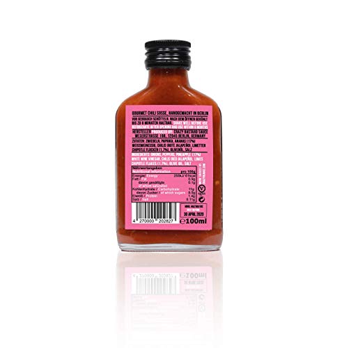 Crazy Bastard Sauce - Bestseller Set - Hot Barbecue Sauce met Chipotle, Habanero en Bhut jolokia "Ghost Pepper" (3 x 100 ml) - Afbeelding 3