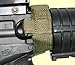 Ultimate Arms Gear IDF Israeli Defense Forces Slip On Black Sling Mount Strap Loop Adapter Rifle Shotgun Velcro Attachment with D-Ring Fits on Wooden Polmer Fixed Sporter Stocks