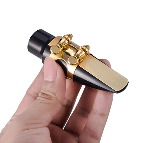 StyleZ Alto Saxophone Mouthpiece Kit Saxophone Parts Accessories with Head,Cap and Reed