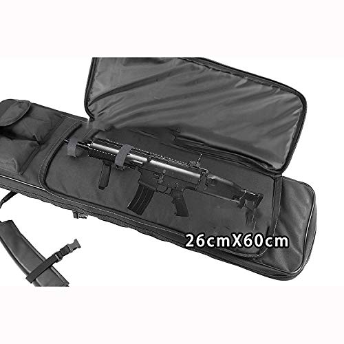 Sutekus 39 Inch Double Rifle Bag Outdoor Tactical Gun Case Integrated Pistol and Magazine Storage Backpack 100CM