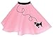 Hip Hop 50's Shop 7 Piece Child Poodle Skirt Outfit (Child 8 Light Pink)