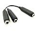 Duttek Guitar Y Cable, 6.35mm 1/4 inch Mono TS Female to 26.35mm 1/4 Inch Mono TS Female Y Splitter Cable 20cm/8inch (635F-2FMTS) primary