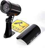 BW 2pcs 1100B Fake CCTV Security Camera Imitation with Flashing Light Black view 7