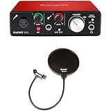 Focusrite Scarlett Solo USB Audio Interface (2nd Gen) &amp; Knox Pop Filter