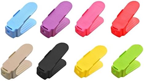 Grocery House 2Pcs Shoe Slots Space Saver , 50% Space More (Pink)