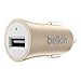 Belkin MIXIT Metallic Micro USB Car Charger (2.4 Amp / 12 Watt), Gold