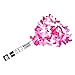 2 Pack Pink Confetti Cannons for Indoor/Outdoor Celebration, Gender Reveal, Birthday, Surprise Party, Baby Shower, Graduation, Wedding, Festival, Anniversary, Event and Party Supplies
