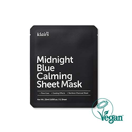 [DearKlairs] Midnight Blue Calming Sheet Mask 10 Sheets, Soothing Irritated, heated Skin, For