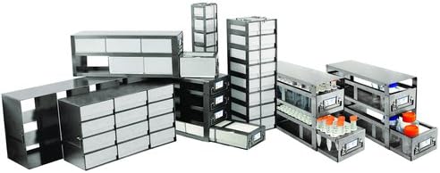 Argos R5060A Upright Freezer Rack with Drawer for 50mL Centrifuge Tubes - Holds 60 Tubes, 16-1/2" Length x 9-15/16" Width x 5-1/2" Height