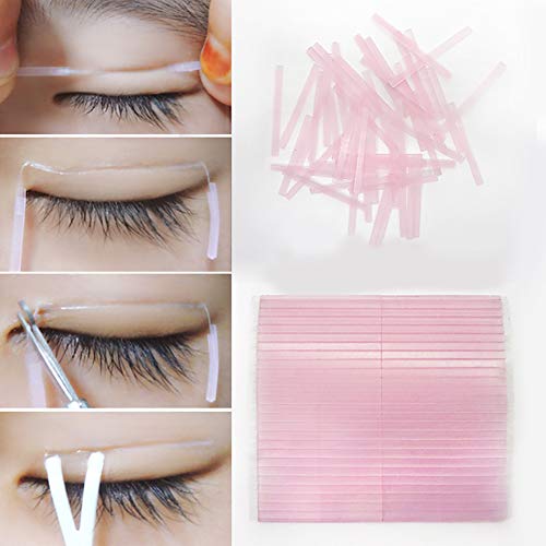 xxiaoTHAWxe 50Pcs Magic Invisible Glue Sticks Double-Fold Eyelid Sticker Women Beauty Tool