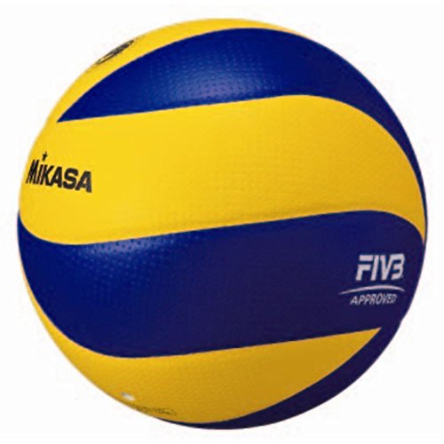 Mikasa MVA200 Original Olympic Official FIVB Game Ball Indoor Volleyball, Blue/Yellow