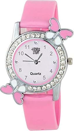 Swadesi Stuff Exclusive Premium Quality Diamond Studded Butterfly Stylish Analog Watch for Girls & Women