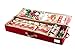 Covermates Keepsakes Gift Wrap Organizer - Holds up to 25 Rolls - Heavy Duty - Accessory Trays with Adjustable Compartments - Mesh Pocket - Holiday Storage, Red