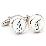 Digabijewelry Initial Cufflinks (Alphabet Letter) by Men's Collections