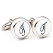 Digabijewelry Initial Cufflinks (Alphabet Letter) by Men's Collections