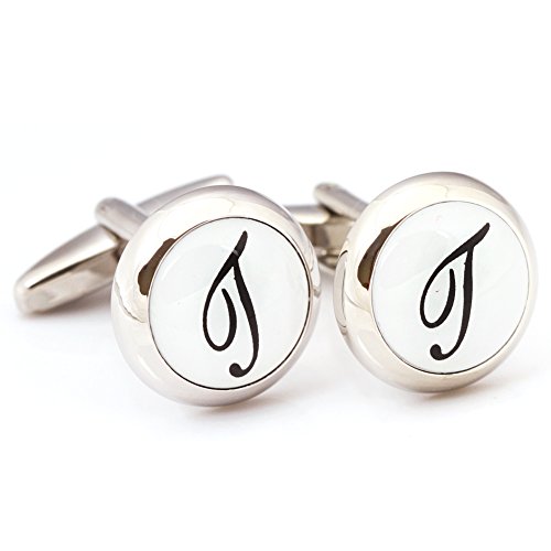 Digabijewelry Initial Cufflinks (Alphabet Letter) by Men's Collections