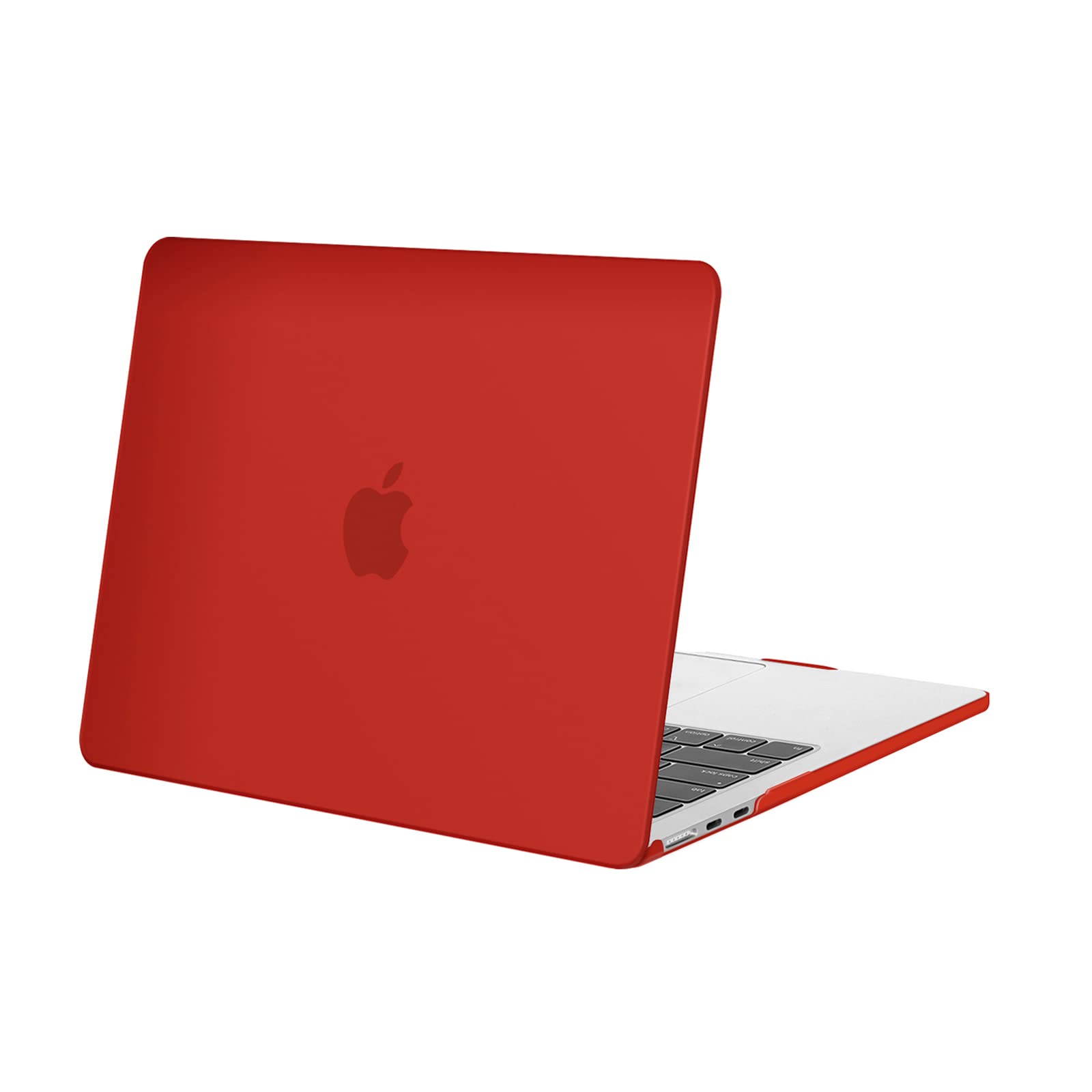 MOSISO Compatible with MacBook Air 13 inch Case M5 M4 M3 M2 A3449 A3240 A3113 A2681, Protective Hard Shell Cover for MacBook Air 13.6-inch Liquid Retina Display 2026-2022 Release, Red — image 1