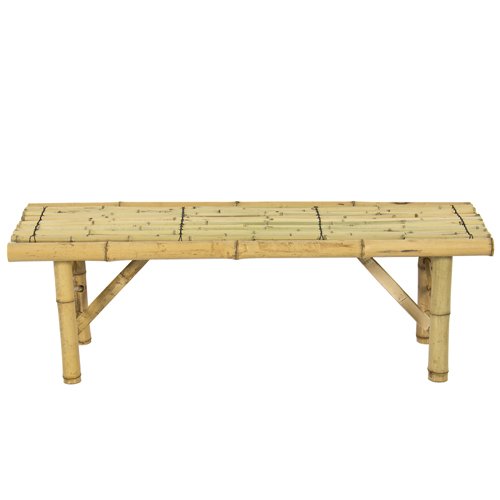 Best Choice Products Bamboo Bench Tiki Tropical Coffee Table Bench