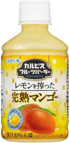 Amazon カルピス カルピスフルーツパーラーレモンを搾った完熟マンゴー 280ml 24本 カルピス 野菜ジュース フルーツジュース 通販