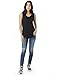 Alternative Women's Cotton Modal Sleeveless Jersey Muscle Tee, Black, Small
