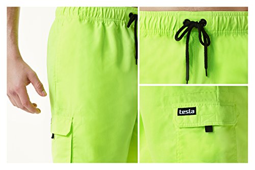 Tesla TM-MSB01-HYL_Large Men's Swimtrunks Quick Dry Water Beach MSB01 - Thumbnail 5