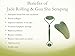 Real Natural Jade Stone Facial Skin Massager Roller Tool Set with Authentic Jade Wand and Gau Sha Tool, Best Therapy Zen Massage Rollers for Face Depuffing Derma Pores, Reduces Wrinkles by Pursito