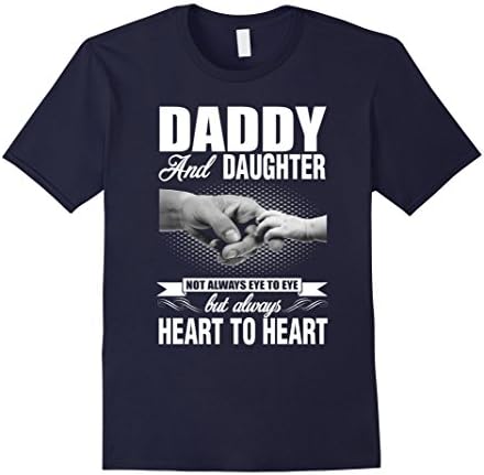 Mens Daddy And Daughter Not Always Eye To Eye Shirt Large Navy