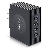 USB Wall Charger, ETL Certified B-Land Universal 4-Port USB Charger Multiple USB Charger for iPhone 7 / 6s / 6 / 5s / 5/ Plus, SE, iPad, Galaxy S7 / S6 Edge, S5, LG, Nexus, HTC & more (Black)