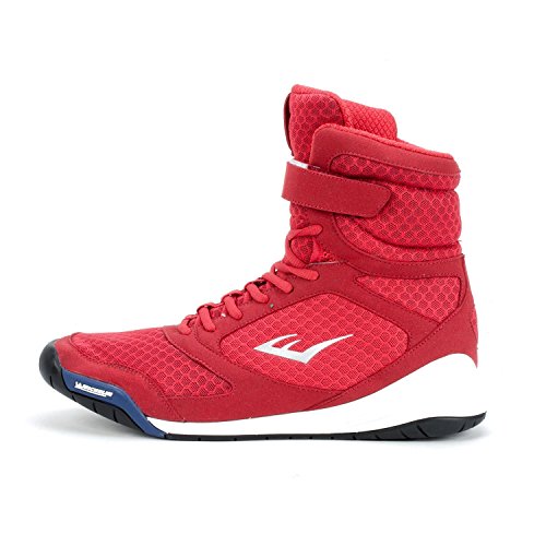 Everlast-New-Elite-High-Top-Boxing-Shoes-Black-Blue-Red
