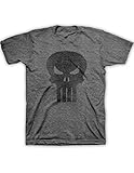 Marvel Punisher Burnout Mens T-shirt