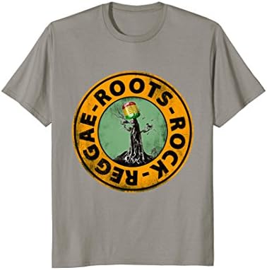 THE ROOTS OF REGGAE - rock and roll - music tree T-shirt